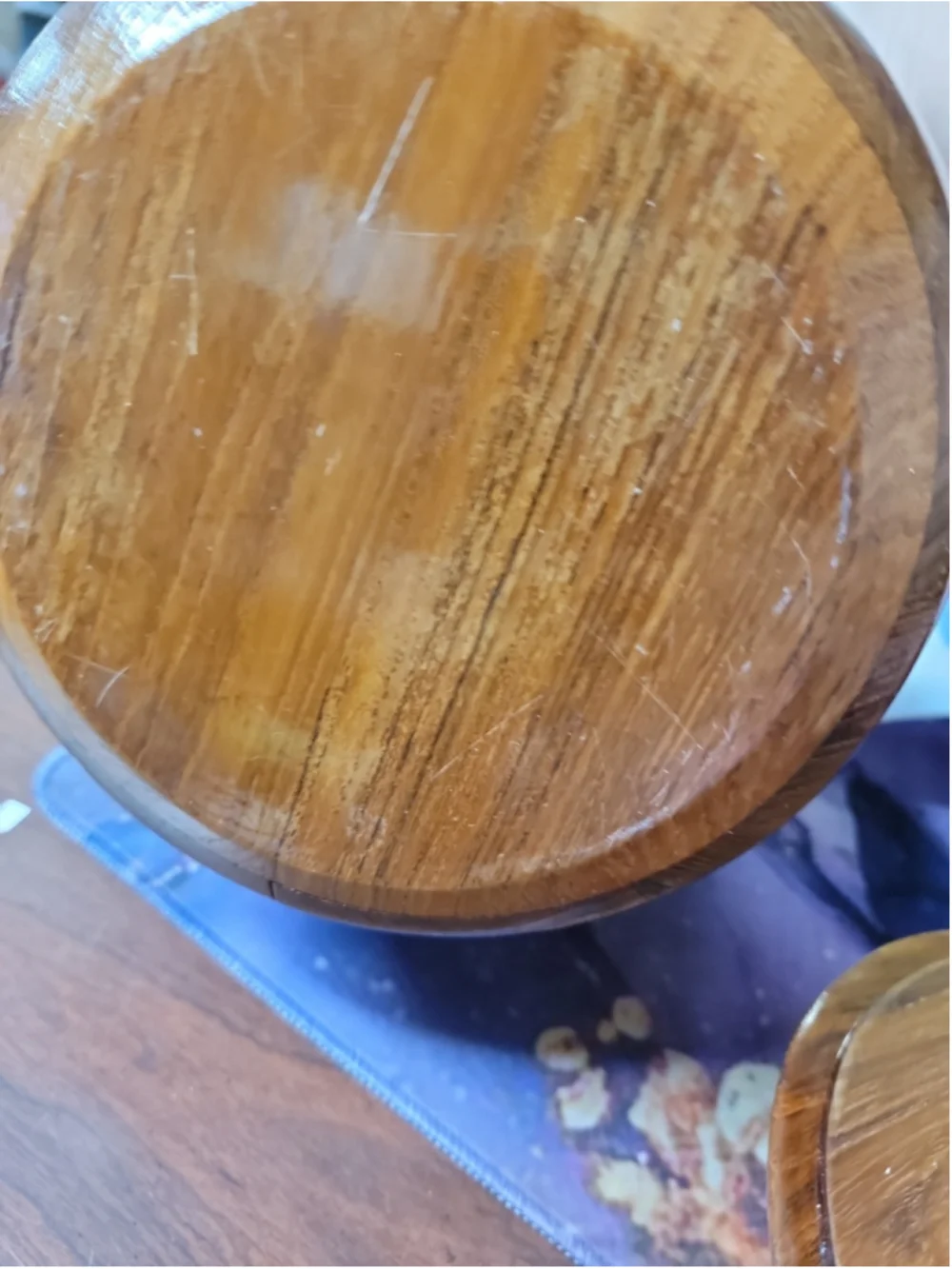 Dansk IHQ Quistgaard Teak Wood Rounded Ice Bucket Inset Lid Liner